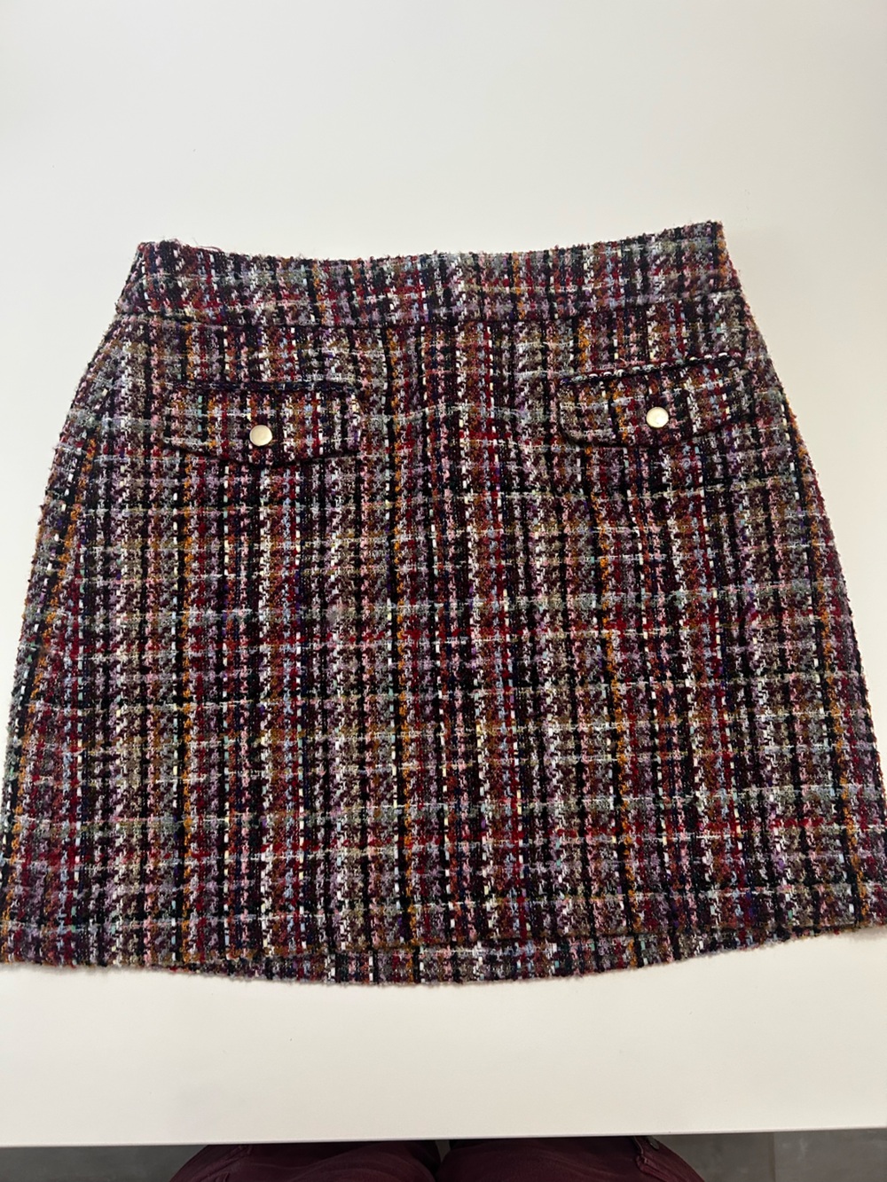 LOFT Multicolor Tweed Mini Skirt - Size 10